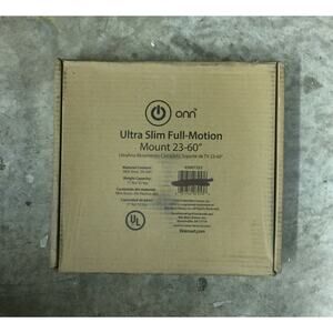 onn Full-Motion Mount Kit for 23-60" TVs, Low-Profile Extend Tilt